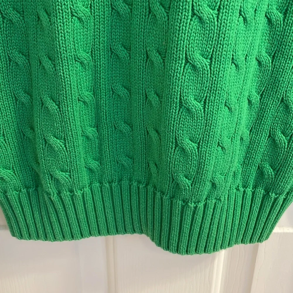 Ralph Lauren Green V-Neck Sweater ☘️ - Picture 15 of 16